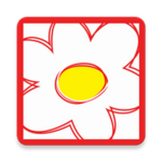 flower travel android application logo